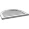 Ekena Millwork Round Top Surface Mount PVC Gable Vent w/ 2"W x 1-1/2"P Brickmould Frame, 24"W x 20"H GVPRT24X2002SN - alternate 2